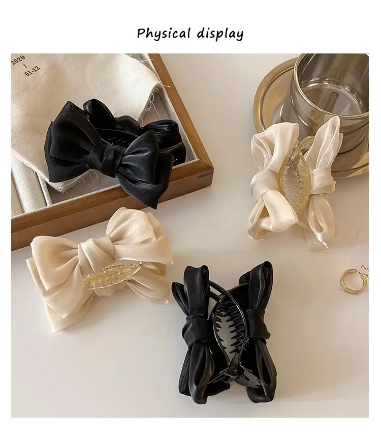 Black Velvet Bow Hair Clip for Girls — feature 17