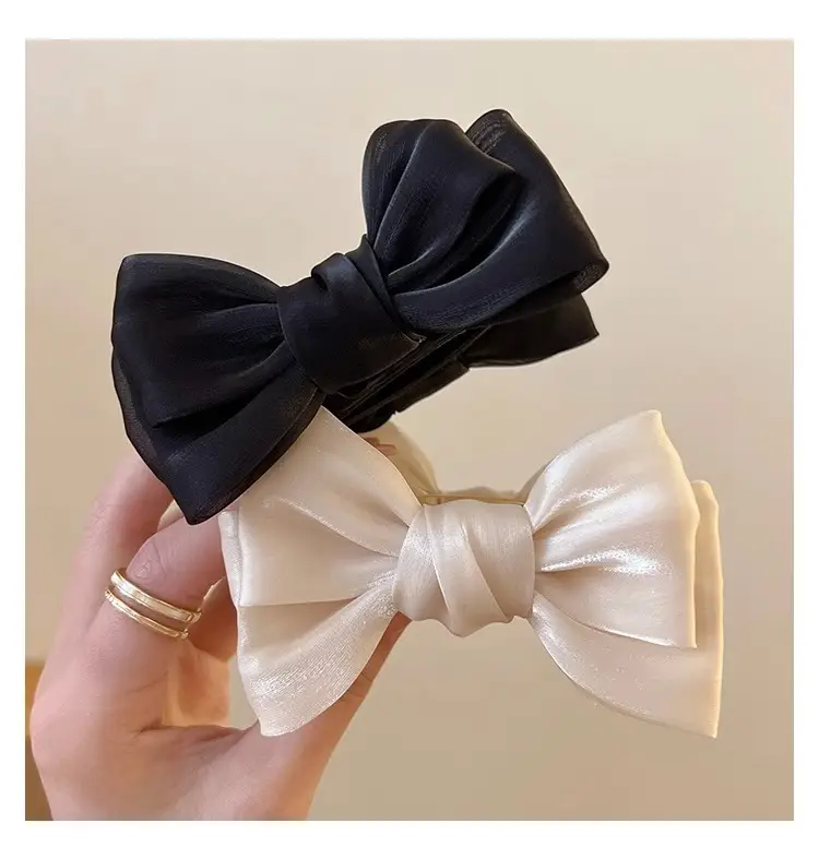 Black Velvet Bow Hair Clip for Girls — feature 22