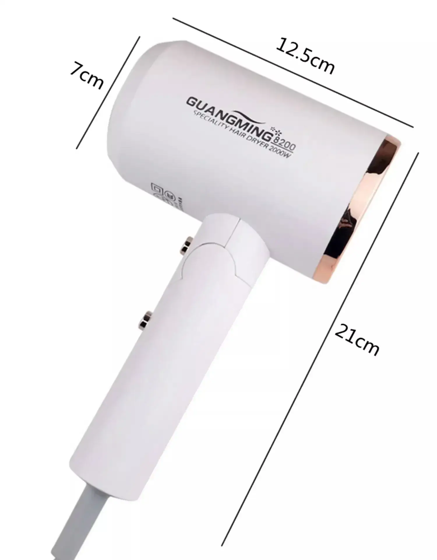 Foldable 1500W Women's Hair Dryer with Blue Light — feature 20
