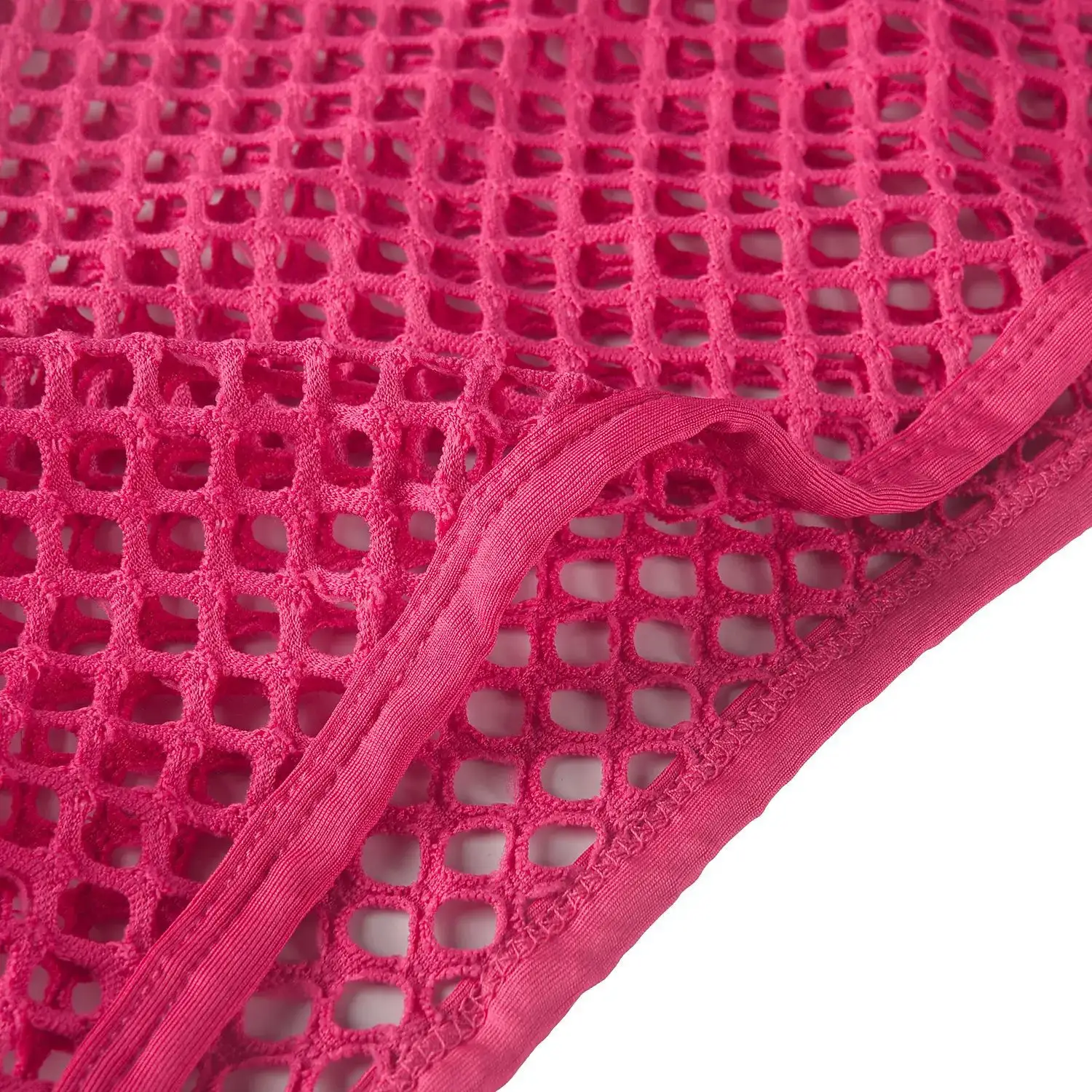 Pink Mesh Rope Top Three-Piece Beach Dress — feature 3