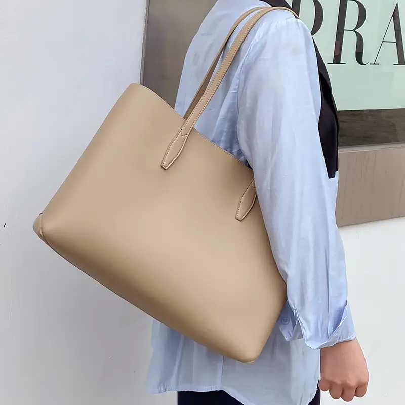 Light Blue Cross-Border Women's Tote Bag Large Capacity - Image 5