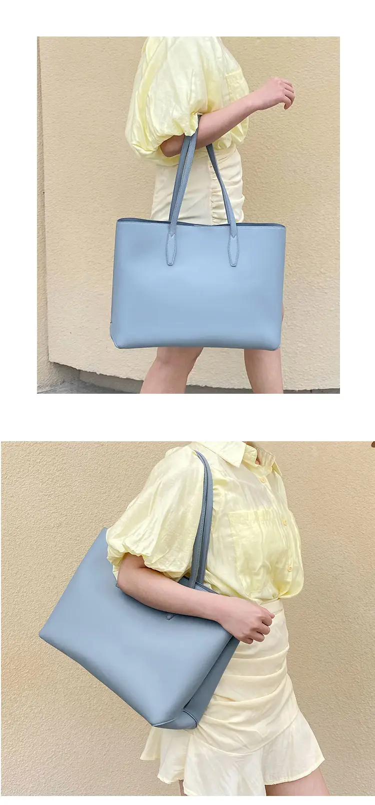Light Blue Cross-Border Women's Tote Bag Large Capacity — feature 18
