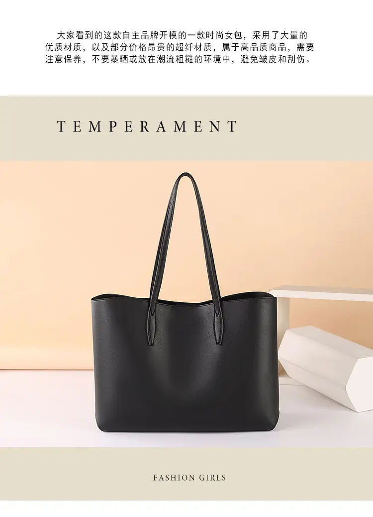 Light Blue Cross-Border Women's Tote Bag Large Capacity — feature 3