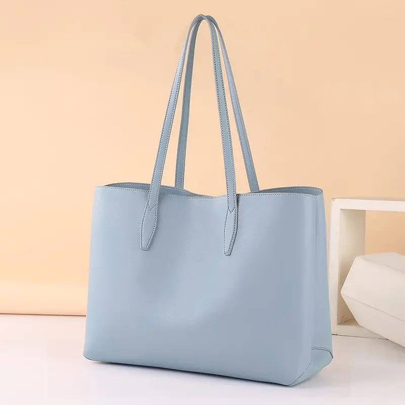 Light Blue Cross-Border Women's Tote Bag Large Capacity - Image 2