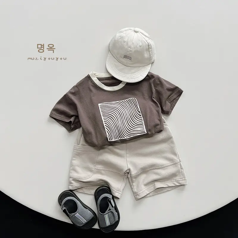 Kids Knitted Shorts Summer Loose Cropped Medium Pants — feature 28