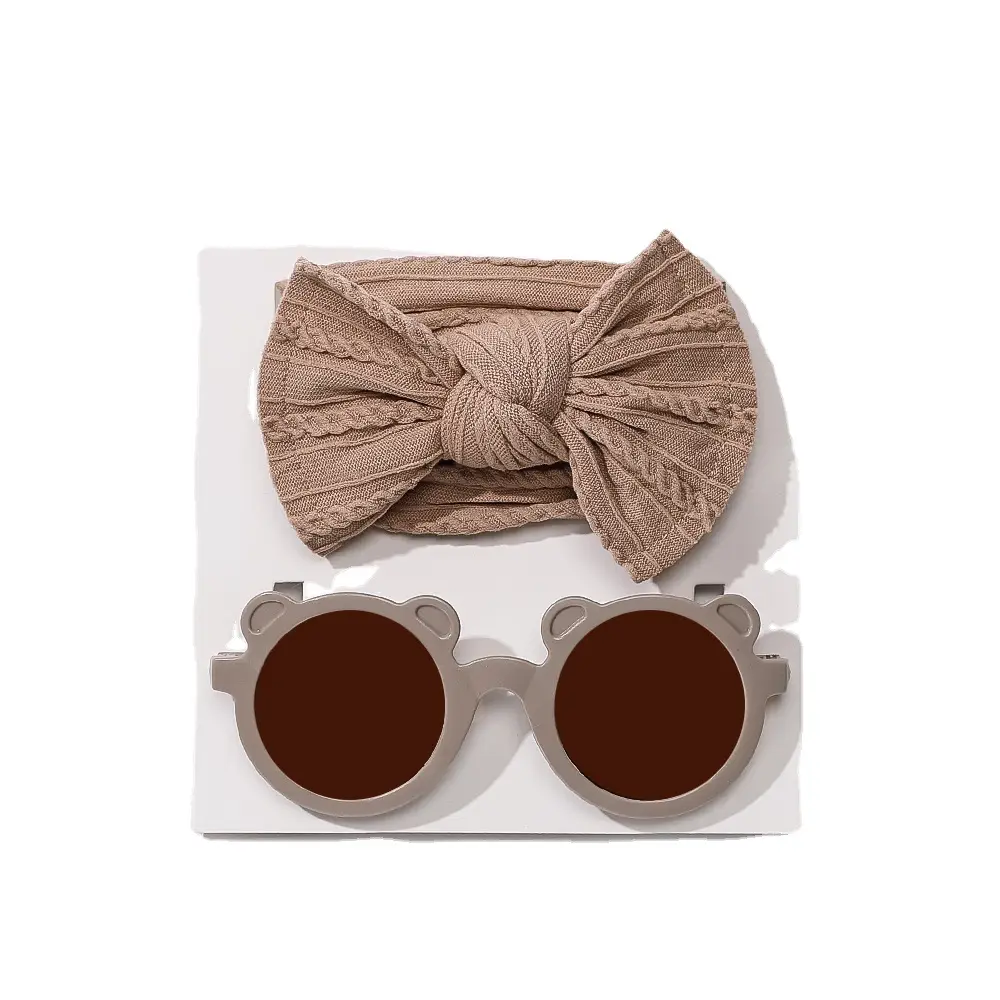 Two-Piece Baby Hair Accessories Set with Sunglasses - Image 10