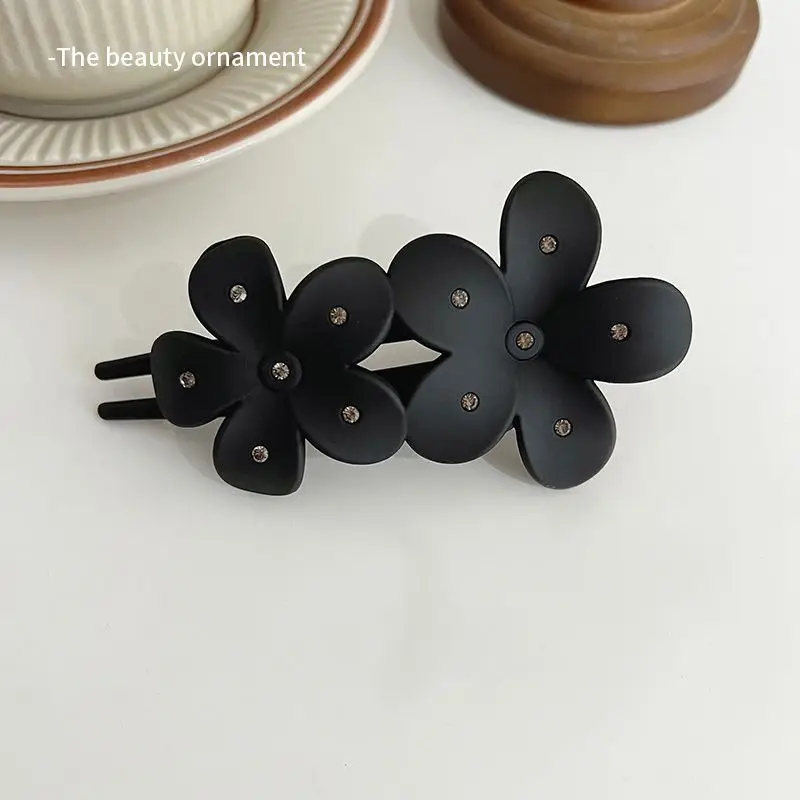 Purple Rhinestone Flower Hair Clip for Women - Image 2