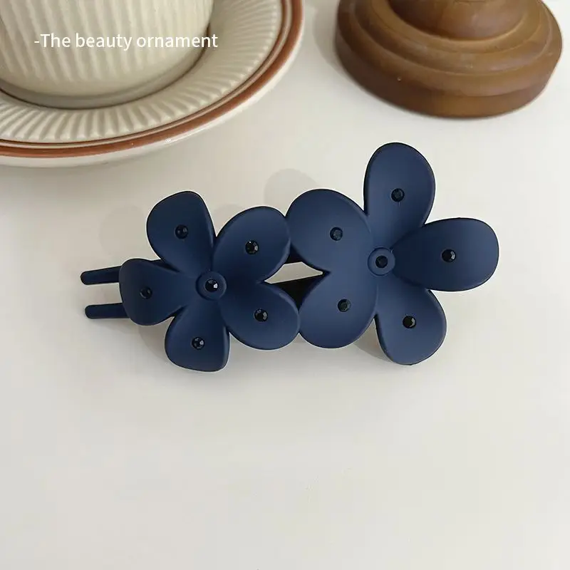 Purple Rhinestone Flower Hair Clip for Women - Image 4