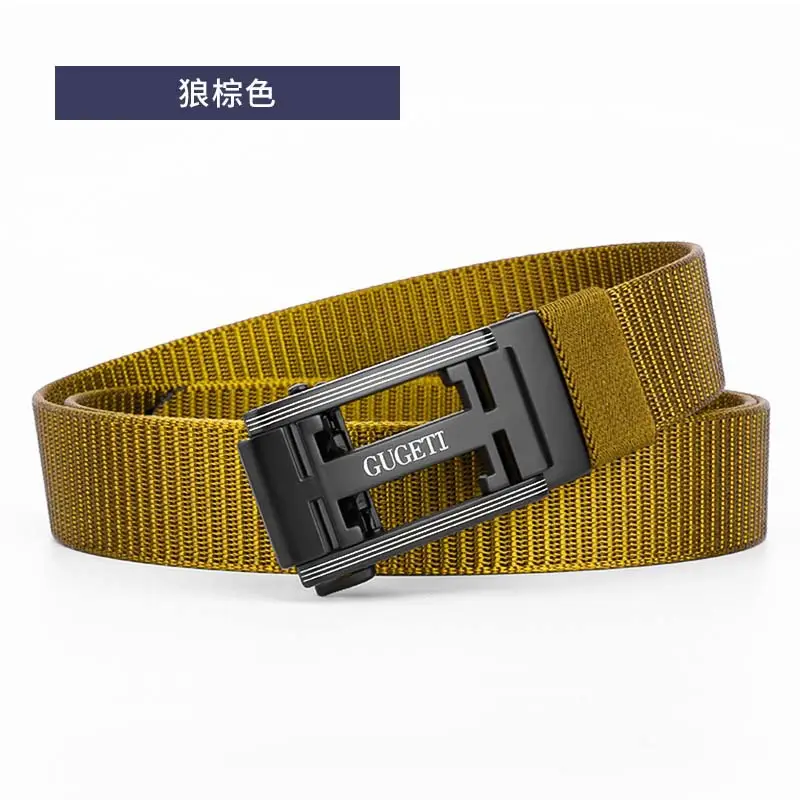 White Mesh I-Shaped Buckle Belt for Men - Image 5