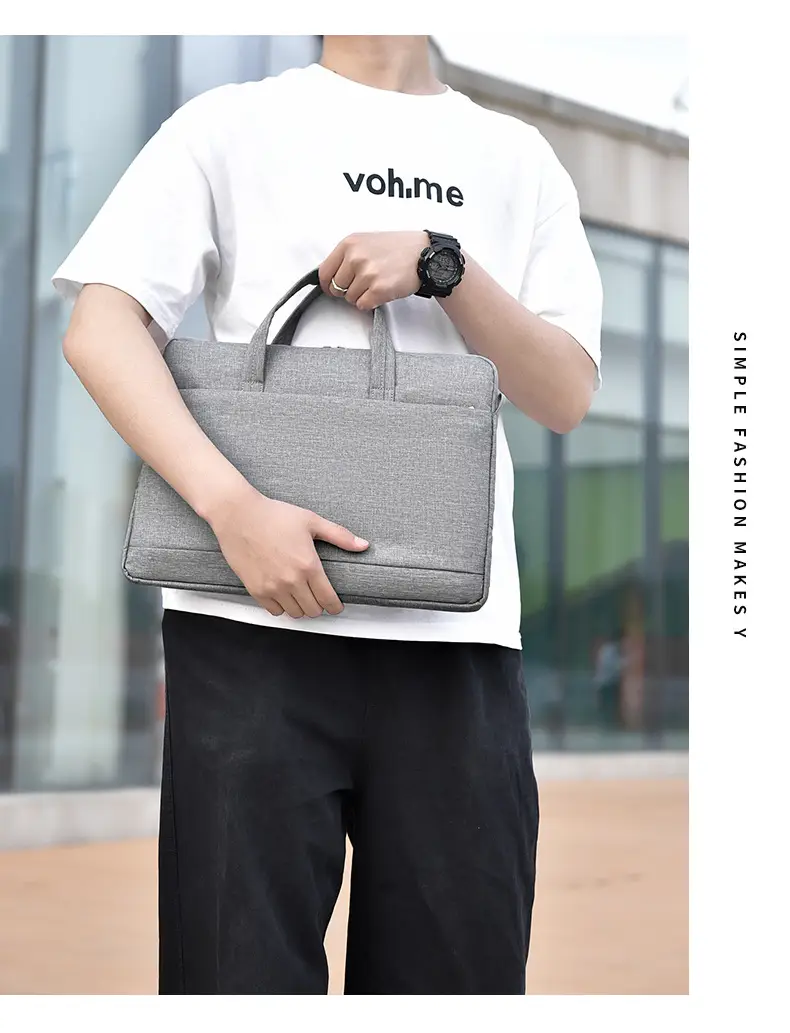 Light Blue Business Laptop Bag 15.6" Water Resistant — feature 20