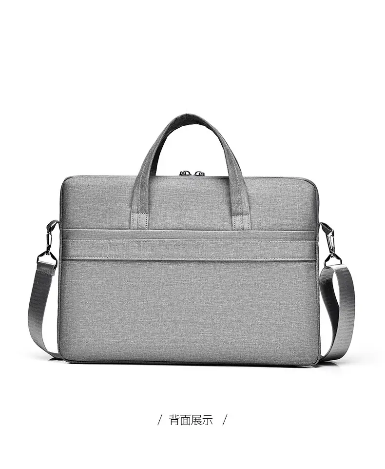Light Blue Business Laptop Bag 15.6" Water Resistant — feature 34