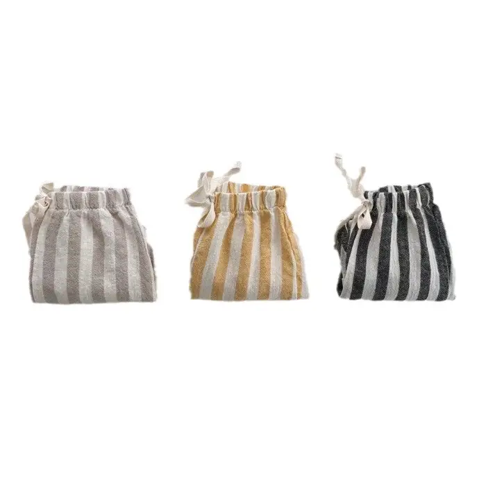 Korean-style Striped Trousers for Boys Girls Baby Outfit - Image 5