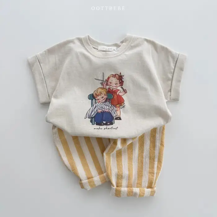 Korean-style Striped Trousers for Boys Girls Baby Outfit — feature 13