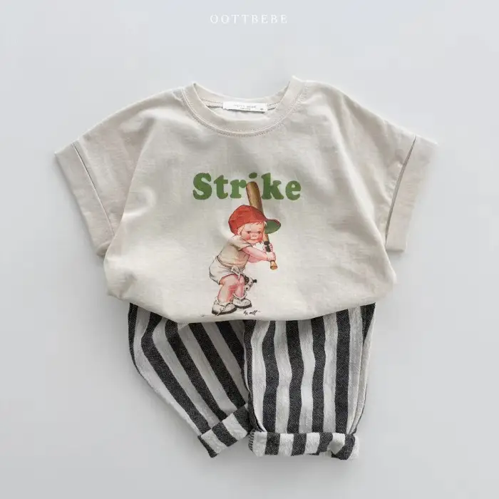 Korean-style Striped Trousers for Boys Girls Baby Outfit — feature 14