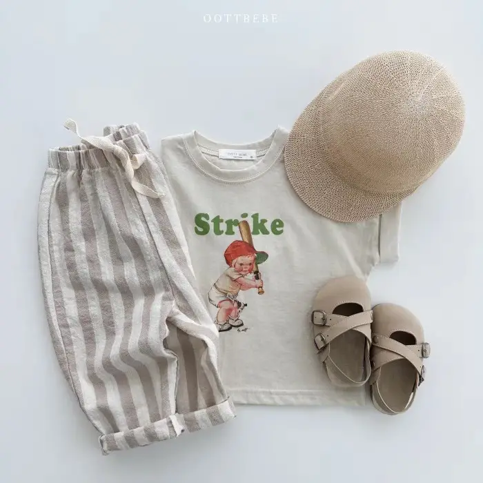 Korean-style Striped Trousers for Boys Girls Baby Outfit — feature 9