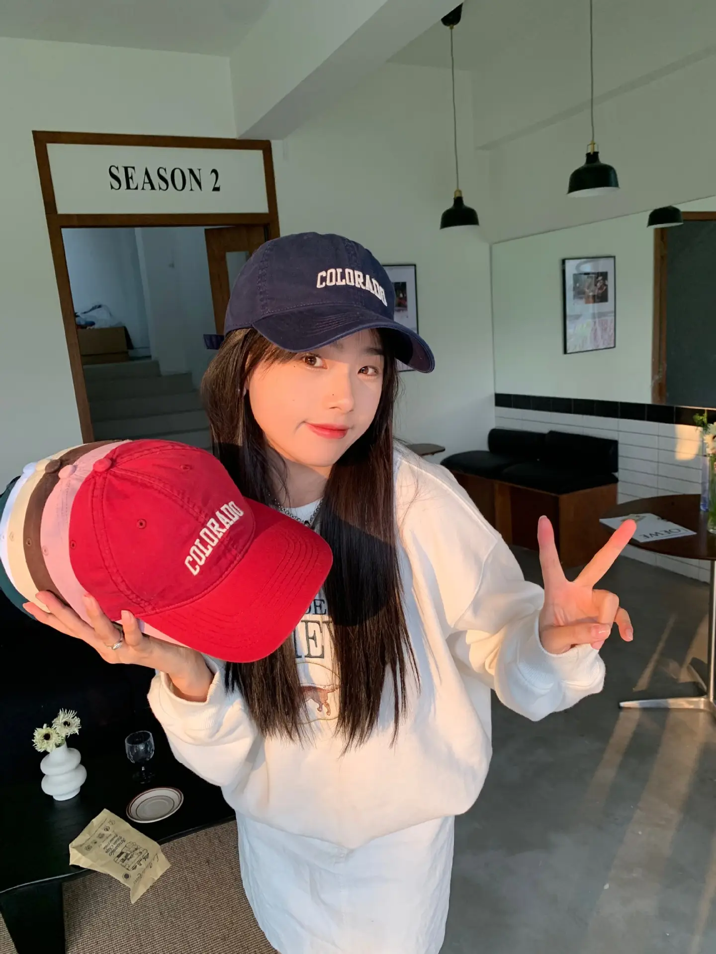 Men Women Red Colorado Baseball Cap Large All Season — feature 1