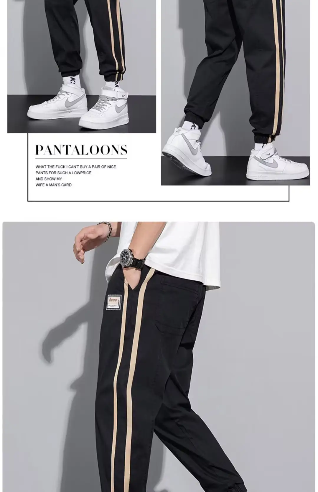 Men's Grey Tencel Casual Pants Spring Summer Loose Straight Ankle — feature 21