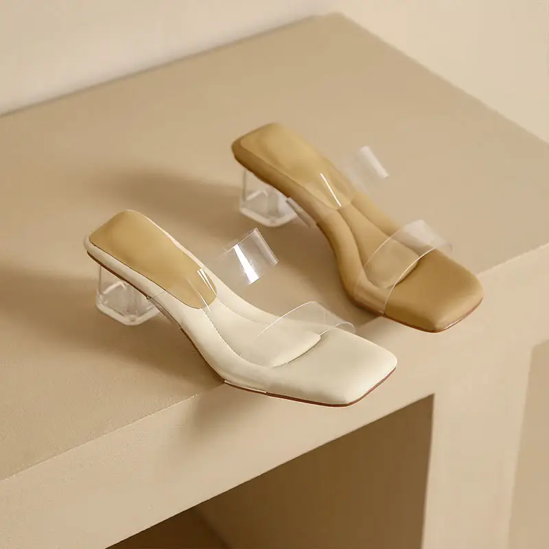 Transparent Crystal High Heel Sandals Women Summer - Image 6