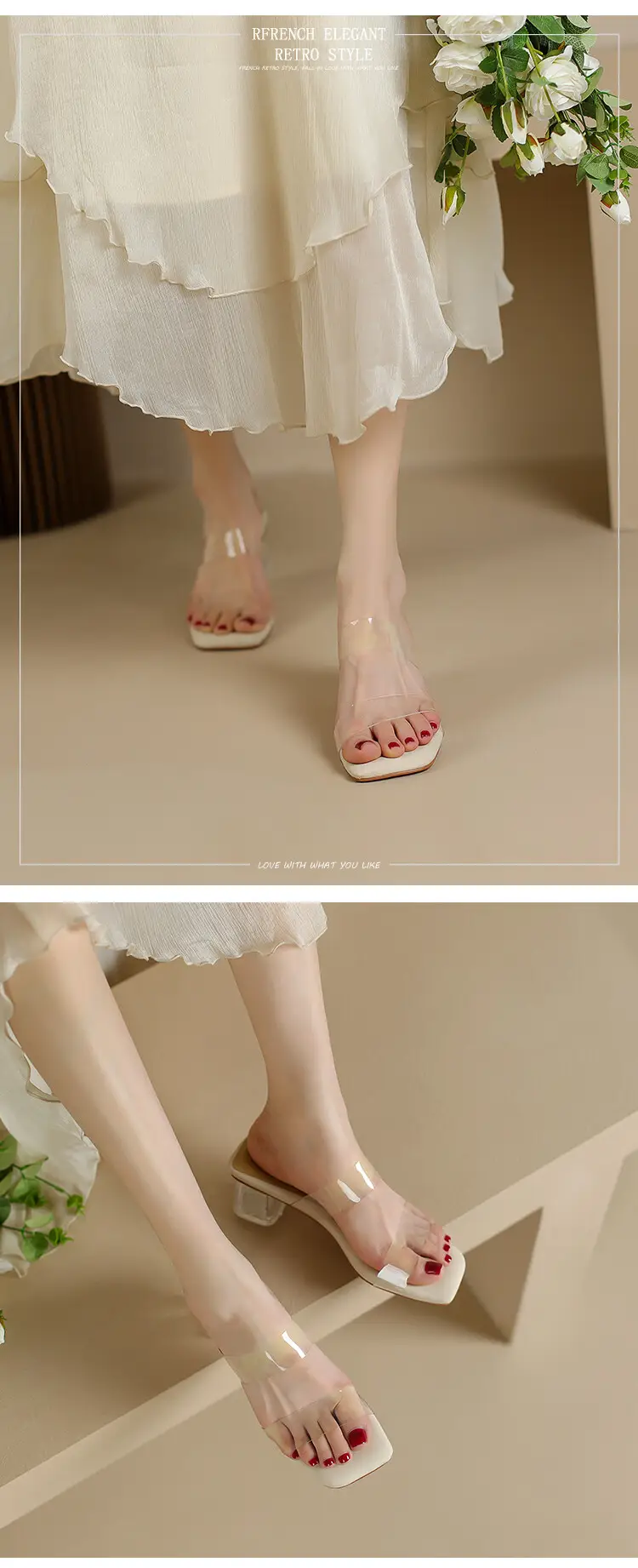 Transparent Crystal High Heel Sandals Women Summer — feature 11