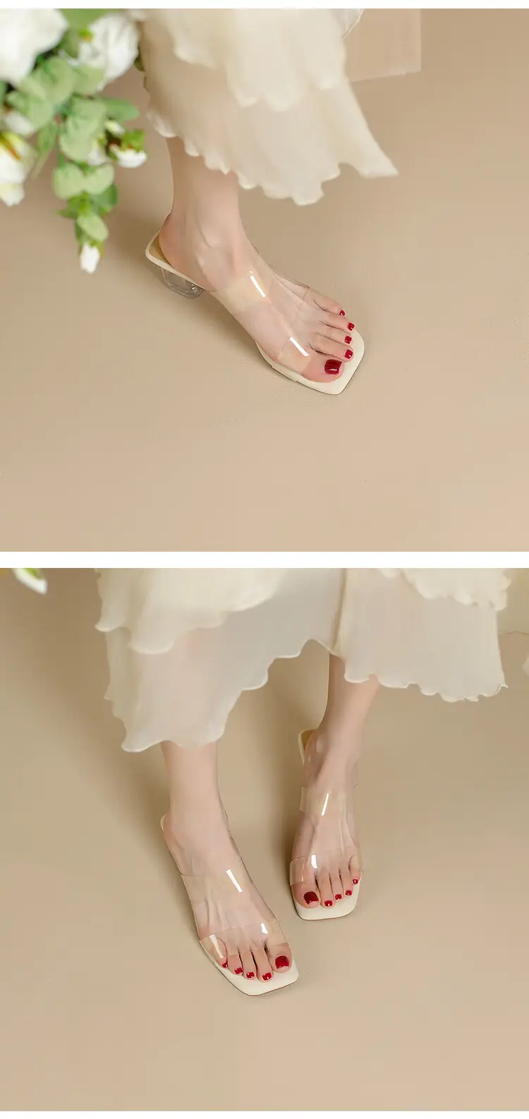 Transparent Crystal High Heel Sandals Women Summer — feature 14