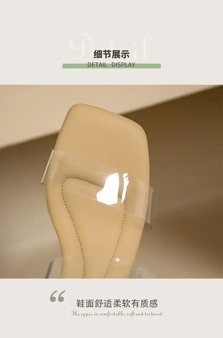 Transparent Crystal High Heel Sandals Women Summer — feature 3