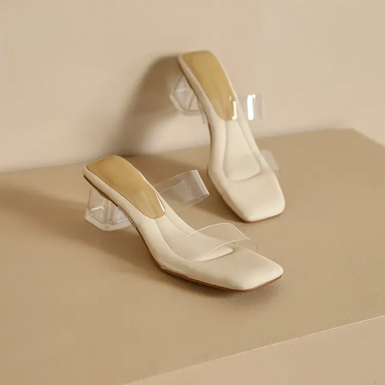 Transparent Crystal High Heel Sandals Women Summer - Image 2