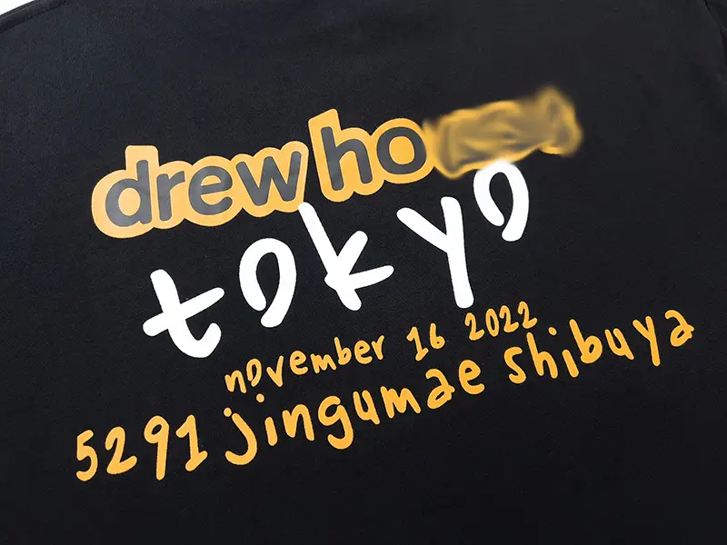 Drew Smiley Japanese Flash T-Shirt White Men Women — feature 8