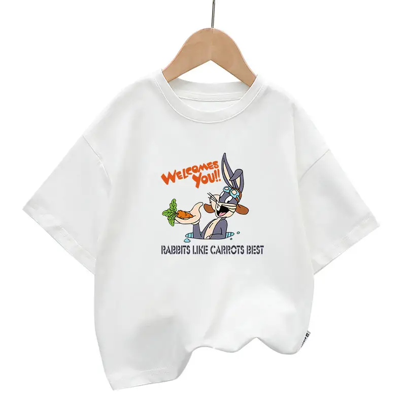 Kids Green Short Sleeve Cotton T-Shirt Summer Wear