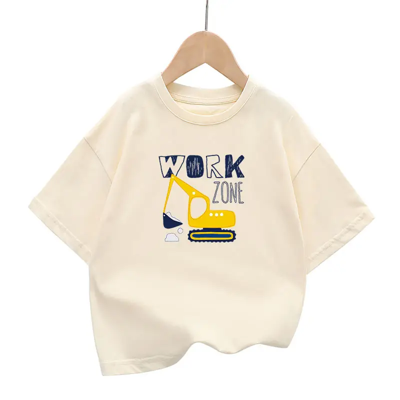 Kids Green Short Sleeve Cotton T-Shirt Summer Wear