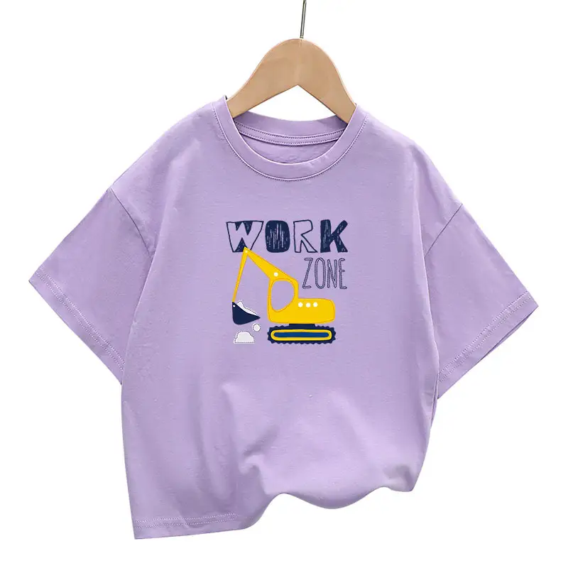 Kids Green Short Sleeve Cotton T-Shirt Summer Wear