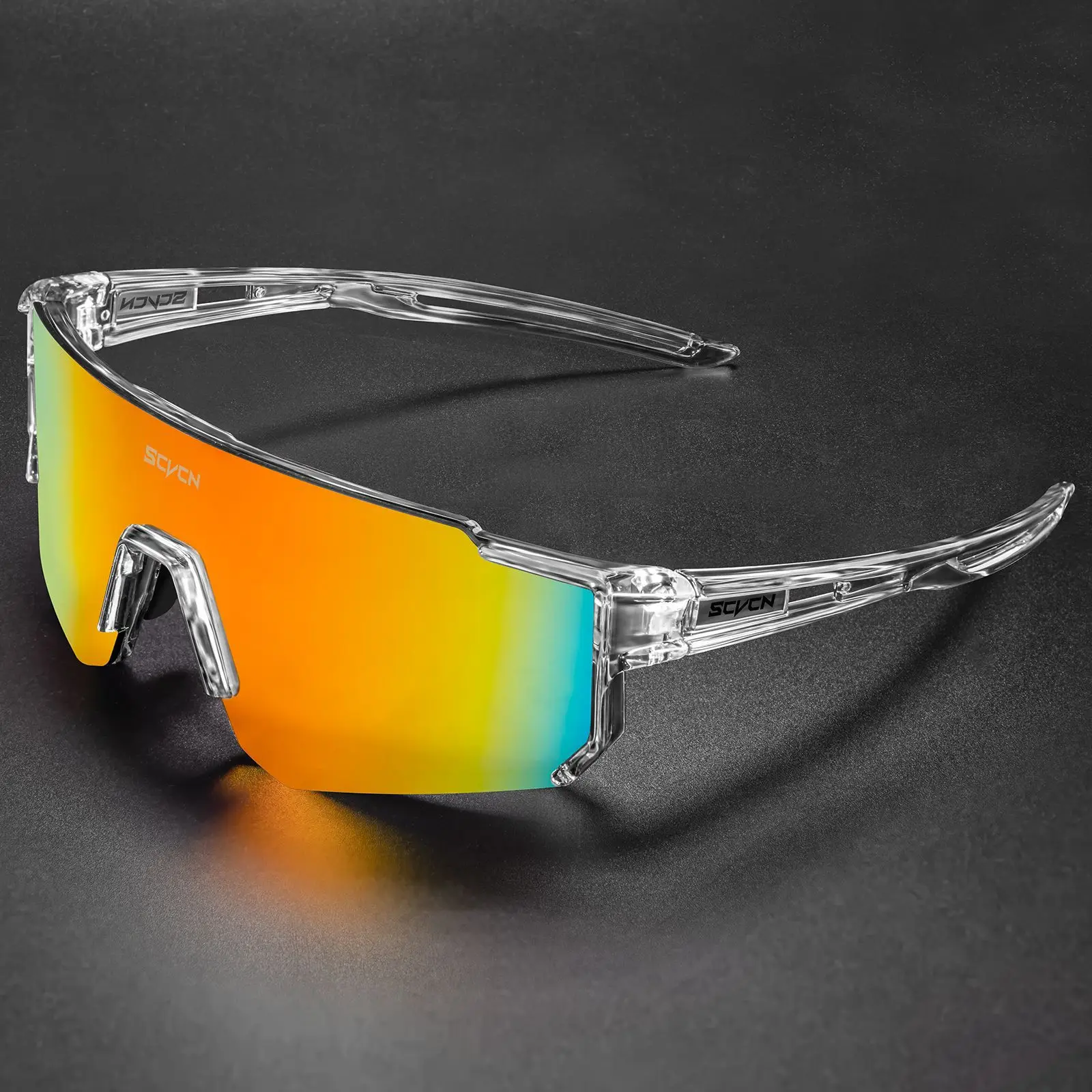 SCVCN Blue Sandproof Riding Sunglasses for Men Women