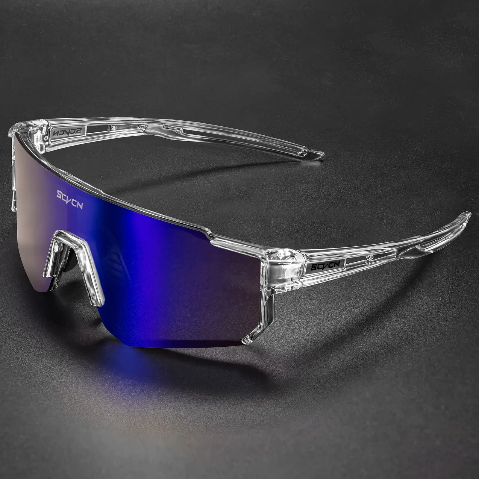 SCVCN Blue Sandproof Riding Sunglasses for Men Women