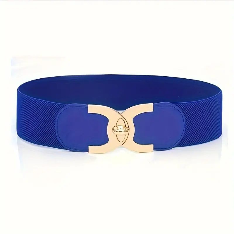 Women's White Elastic Belt Sandals with Gold Logo
