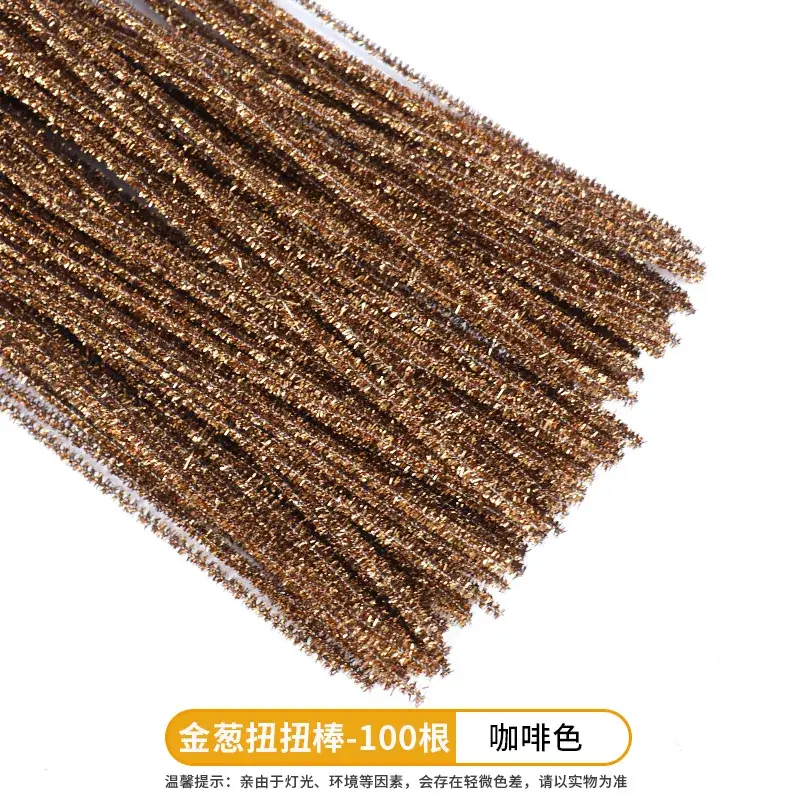 Golden Twist Hair Stick 100 Pcs Coffee Color - Image 44