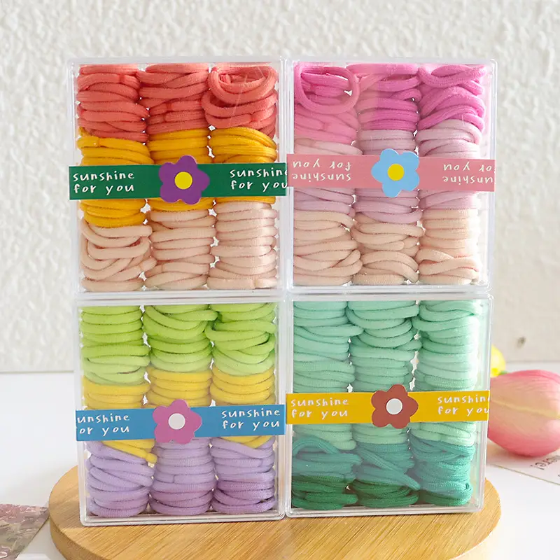 Korean Candy Color Thumb Rings for Girls Hair Rubber Band - Image 8