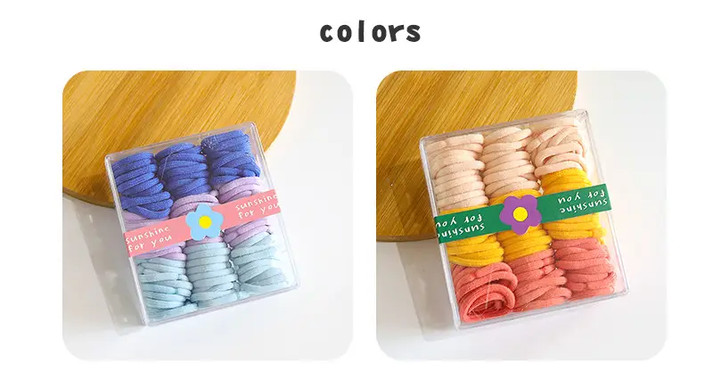 Korean Candy Color Thumb Rings for Girls Hair Rubber Band — feature 3