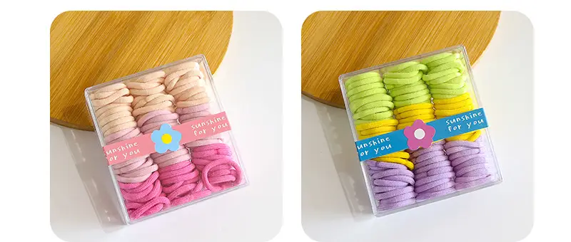 Korean Candy Color Thumb Rings for Girls Hair Rubber Band — feature 4