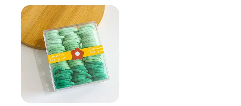 Korean Candy Color Thumb Rings for Girls Hair Rubber Band — feature 5