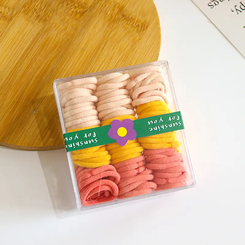 Korean Candy Color Thumb Rings for Girls Hair Rubber Band - Image 3