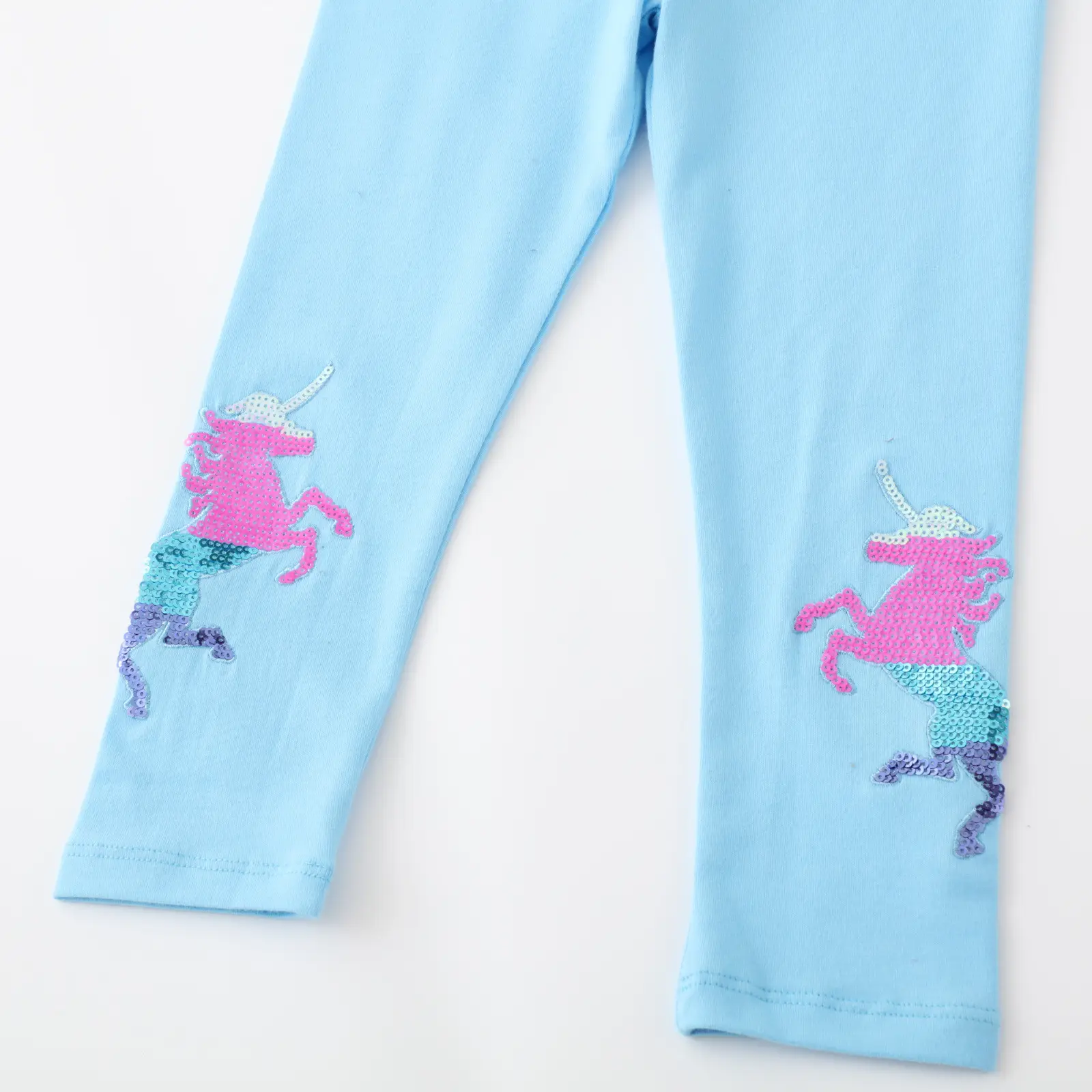 Girls Unicorn Leggings Light Blue 2026 New Style - Image 5