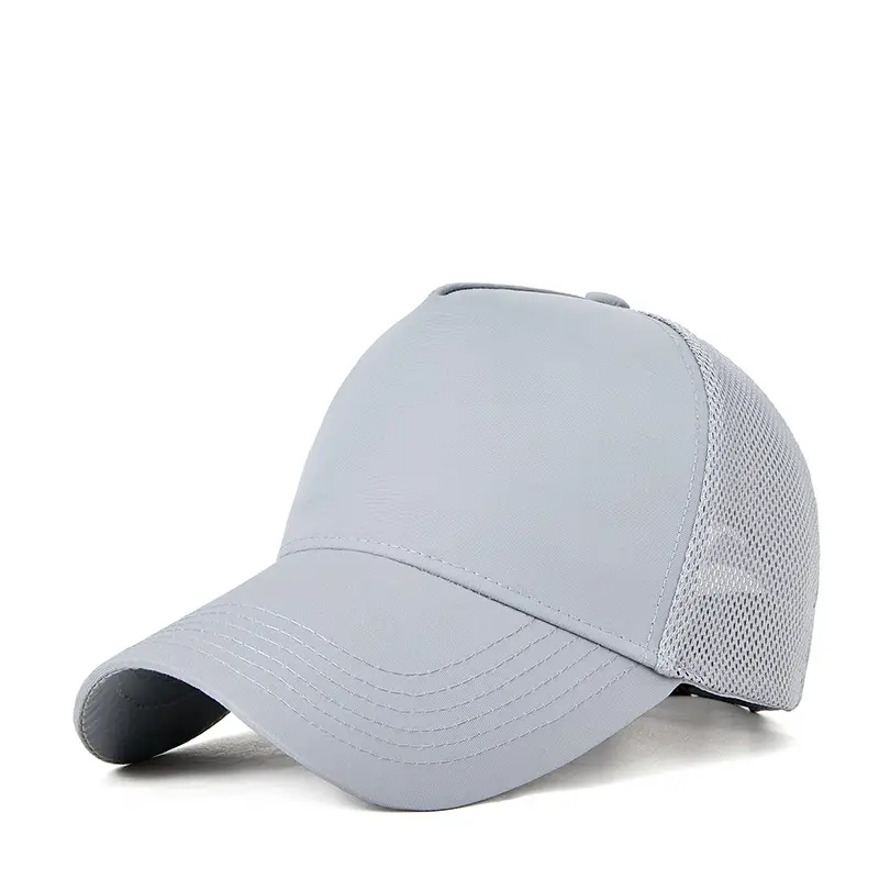 Men's Black Mesh Sun Hat Truck Driver Waterproof Cap