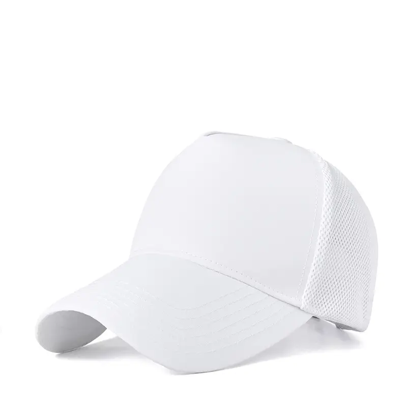 Men's Black Mesh Sun Hat Truck Driver Waterproof Cap