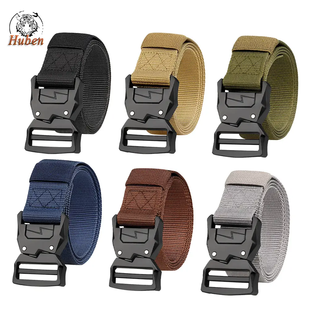 3.8cm Tactical Belt Buckle Men's Quick Release Nylon Belt - Image 7