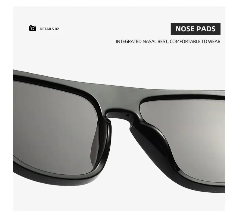 New Fashion Men's Box Sunglasses Brown Gradient — feature 23
