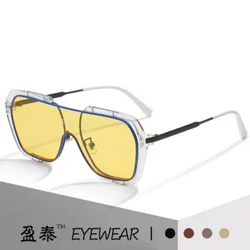 New Fashion Men's Box Sunglasses Brown Gradient — feature 8