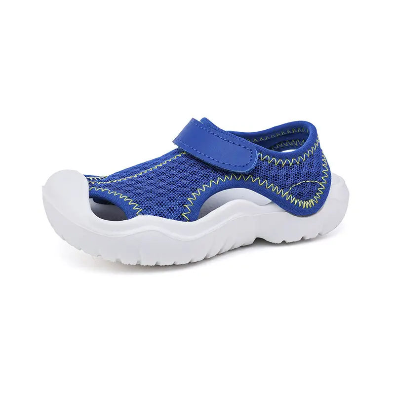 Pink Kids Cross-Braceled Sandals with Thick White Sole