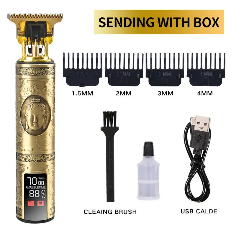 Electric Carving Oil Head Clipper for Hair Salon & Professional Use - Image 23