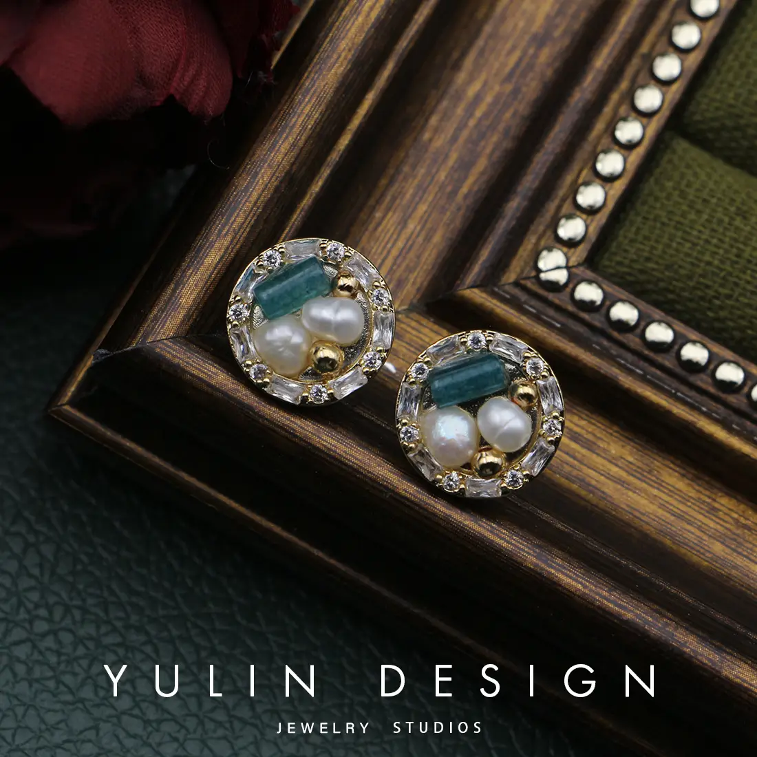 925 Silver Pearl Diamond Round Earrings for Women - Image 6