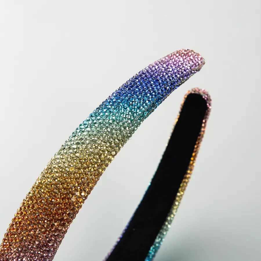 Pink Full Diamond Hair Band for Women - Image 13