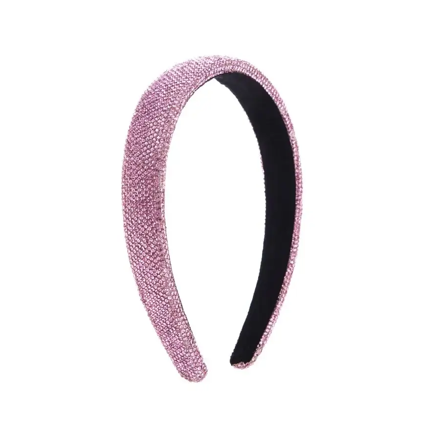 Pink Full Diamond Hair Band for Women - Image 5